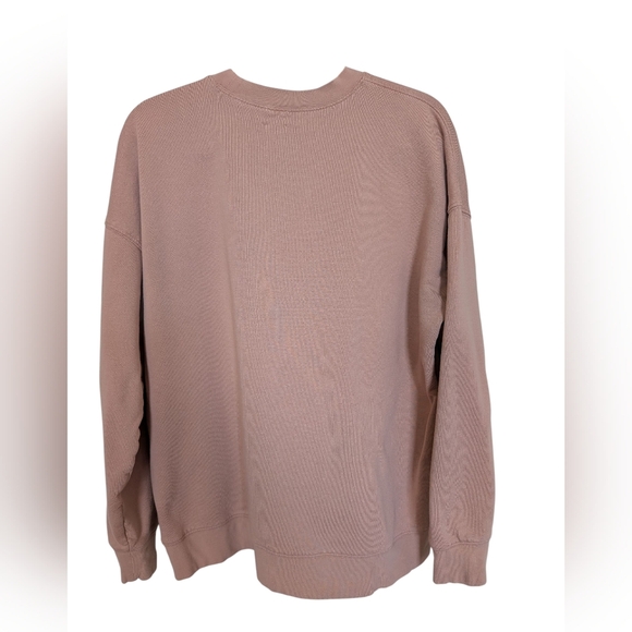 Lunya Silksweats Pink Dusty Rose Sweatshirt sz L - Picture 2 of 6